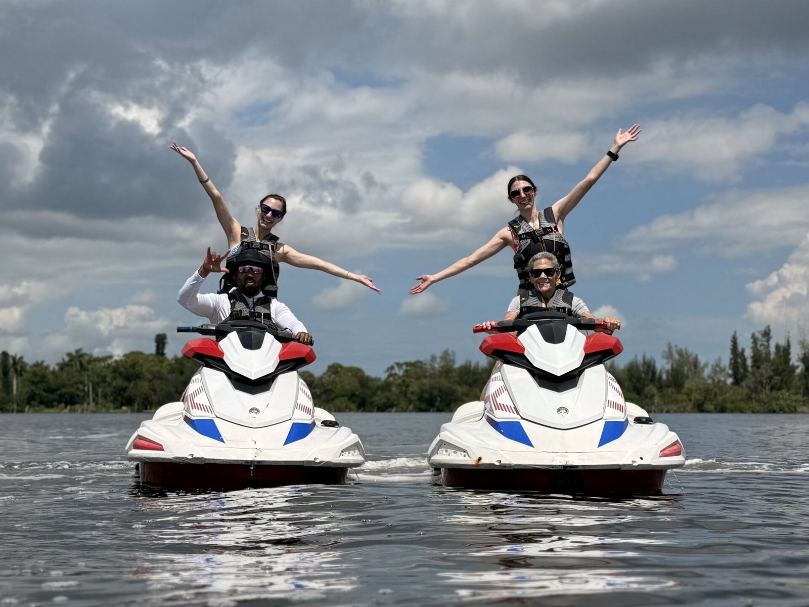 Riders on jet ski rentals near Fort Myers